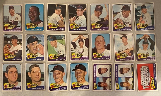 1965 Topps Team Twins Lot