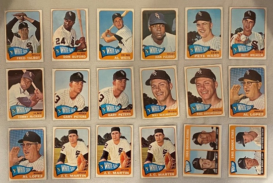 1965 Topps Team White Sox Lot