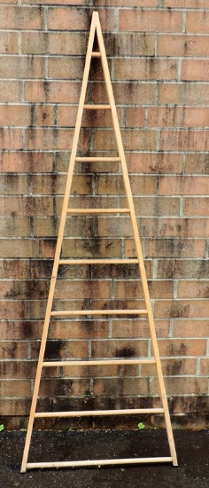 A Frame Ladder For Hanging Linens On