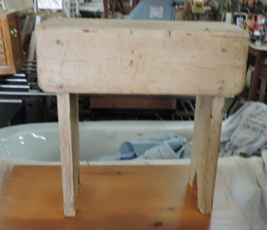 Antique Pine Country Bench