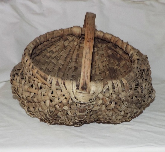 Antique Melon-Shaped Basket