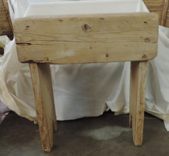 Antique Pine Country Bench