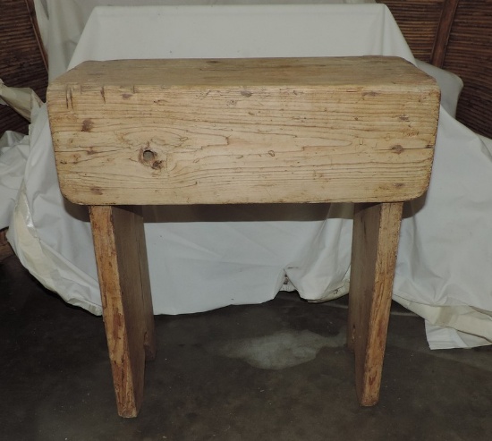 Antique Pine Country Bench