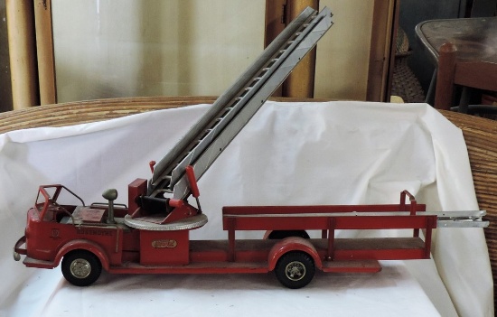 Antique Pressed Steel Ladder/Fire Truck