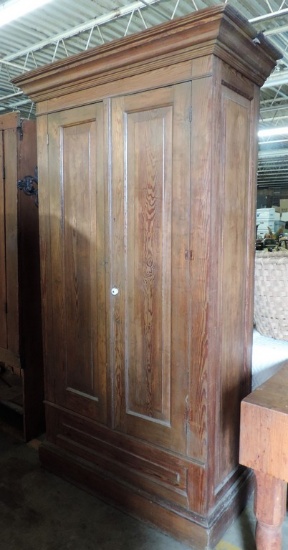 Antique Heart Pine 2 Door Wardrobe