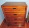 Vintage Oak Three-Drawer Chest