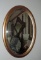 Gold Framed Oval Mirror