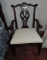 Carved Mahogany Arm Chair