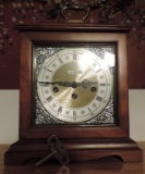 Herman Miller Wood Carriage Mantel Clock With Key