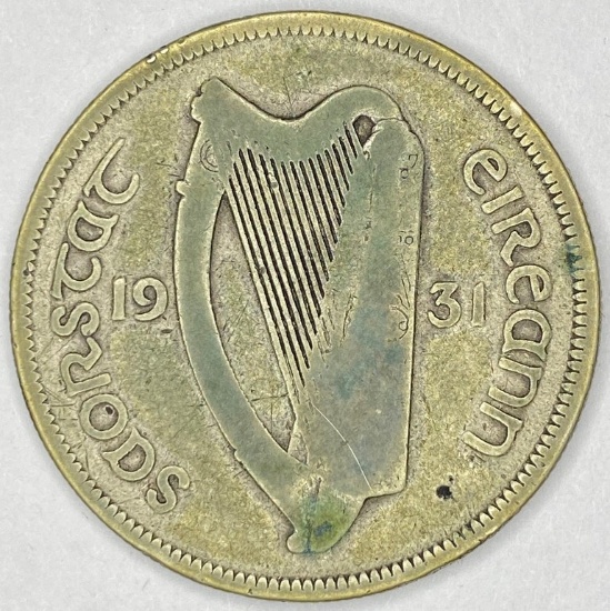 1931 Ireland Silver Half Dollar