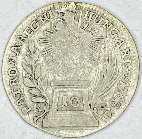 1765 Austria Silver 10 Kreuzer