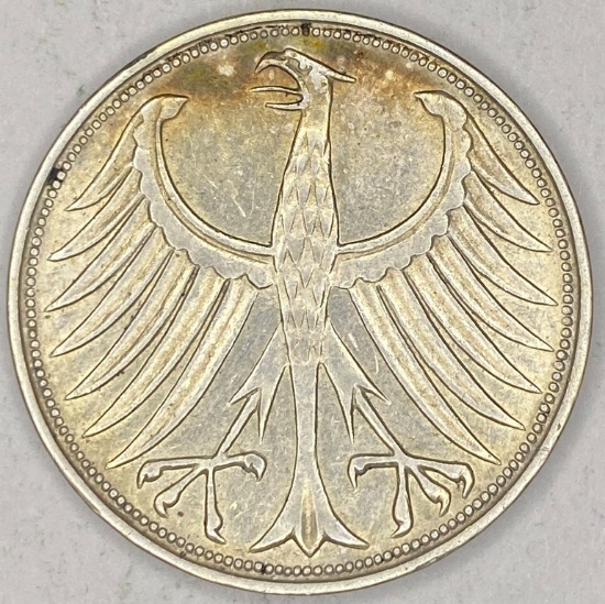 1951 Germany Silver 5 Mark