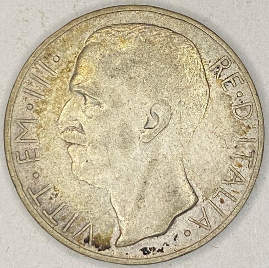 1927 Italy Silver 10 Lire