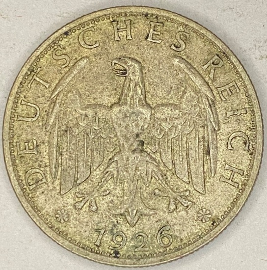 1926D Germany Silver 2 Reichsmark