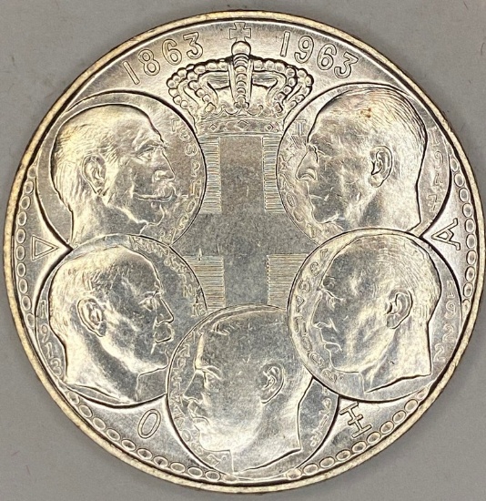 1963 Greece Silver 30 Drachmai