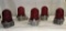Tray Lot Of Five Red Shade TWR Obstruction Lights