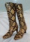 Pair of Vintage Custom Made Snake Skin Boots