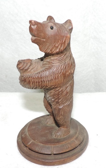 Folk Art Hand-Carved Bear