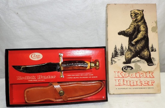 Case XX Kodiak Hunter Hunting Knife & Scabbard In Original Box