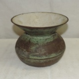 Antique Cast Iron & Enamel Spittoon