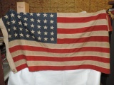 Vintage Sewn 48 Star American Flag