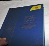 1941-1947 Liberty Walking Halves Blue Book Complete