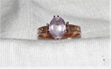 Antique 10K Gold Quartz Ring