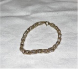 14 K Gold Twisted Open Link Bracelet