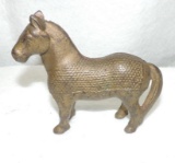 Cast Iron Gold Finished Horse Steel Bank