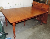 Oak Five-Legged Dining Table