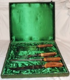 Rare Anton Wingen Solingen Germany Rostfrei Carving Set