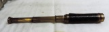 Antique Brass And Leather Telescope