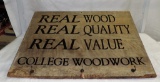 Wood Advertising Sign