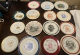Lot of (15) Early 1900's Masonic Lodge Plates