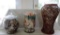 Lot of Glass Vases with Shells