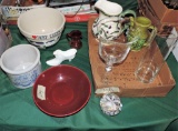 Glass and Pottery Lot