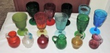 Colored Glassware Lot