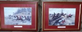 Pair George Wright Hunting Prints