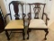 Two Mahogany Arm Chairs