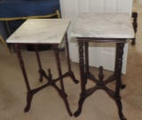 Pair of Marble-Top Table
