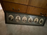 Antique Framed with Six Gentlemen