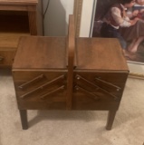 Vintage Wooden Sewing Box