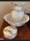 Ironstone Washbowl & Pitcher With Covered Soap Dish