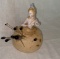 Antique Pincushion Porcelain Half Doll