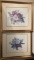 Pair of Reproduction P. Oudart 1826 Color Floral Prints