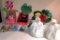 Lot of Plush Toys and Porcelain Dolls