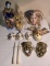 Lot of Porcelain Harlequin Dolls