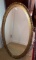 Oval Gold Finished Wood Mirror