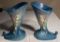 Wonderful Pair Of Roseville Pottery Snowberry 8