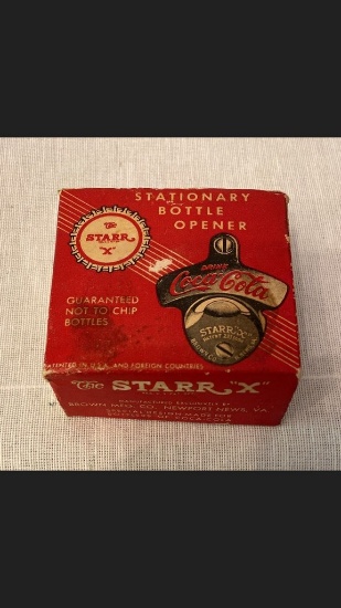 The Starr X Coca Cola Stationary Bottle Opener In Original Box